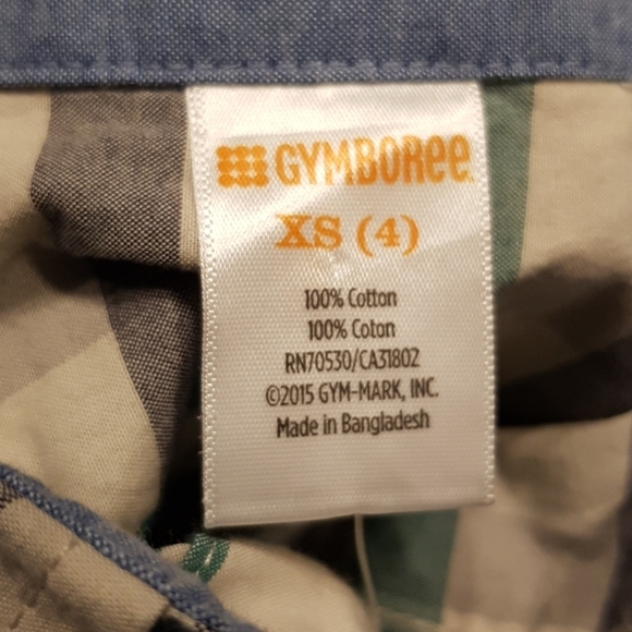 Gymboree outlet boys plaid button down size 4 nwt - Picture 3 of 4